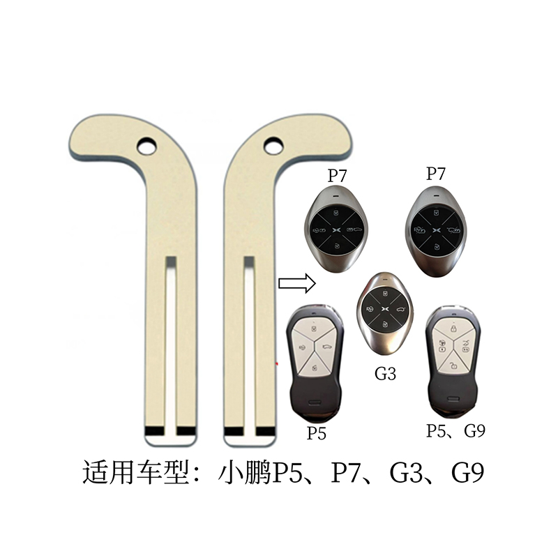 HC-B20 For XiaoPeng P5 P7 G3 G9 Smart Key Blade