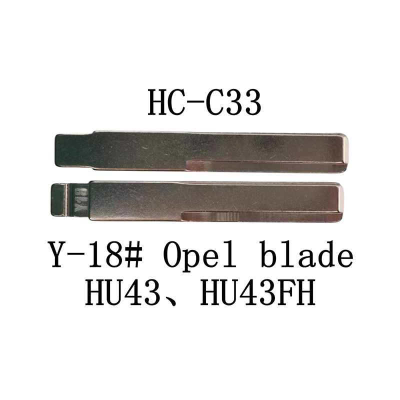 HC-C33 KD Flip Key For Y-18# Opel Blade HU43 HU43FH