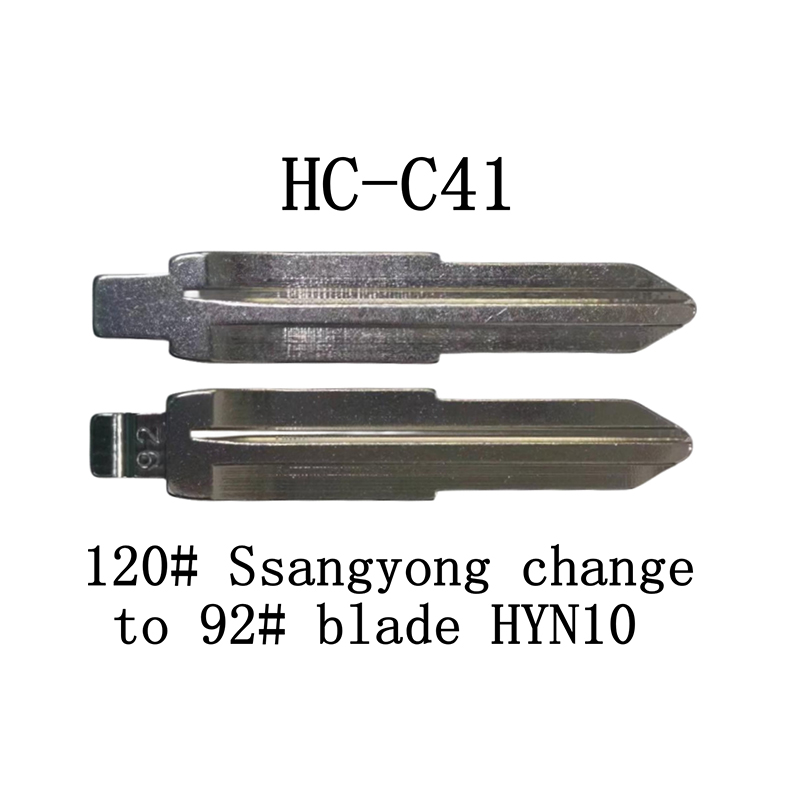 HC-C41 KD Flip Key For 120# Ssangyong change to 92# Blade HYN10