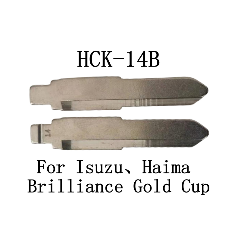 HCK-14B 14# Foldable Key Blade For Brilliance Gold Cup Isuzu Haima