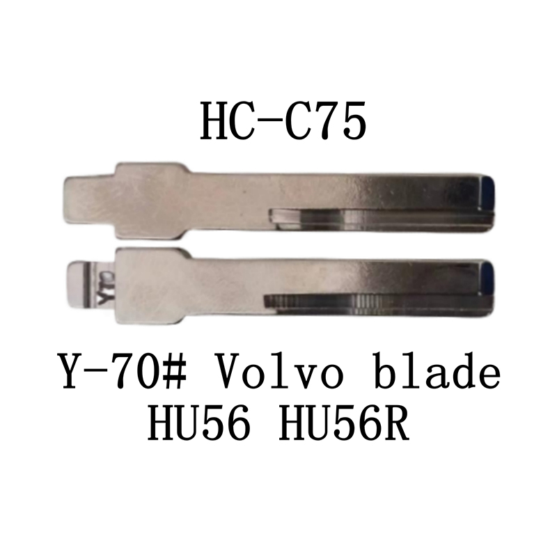 HC-C75 KD Flip Key For Y-70# Volvo Blade HU56 HU56R