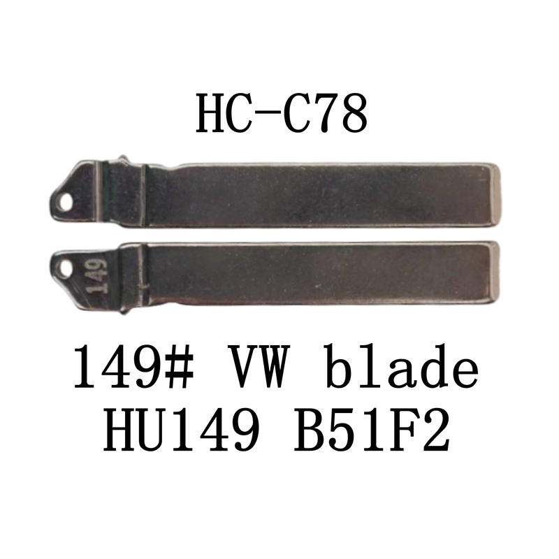 HC-C78 KD Flip Key For 149# VW Blade HU149 B51F2