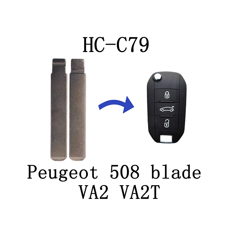 HC-C79 KD Flip Key For Peugeot 508 Blade VA2 VA2T