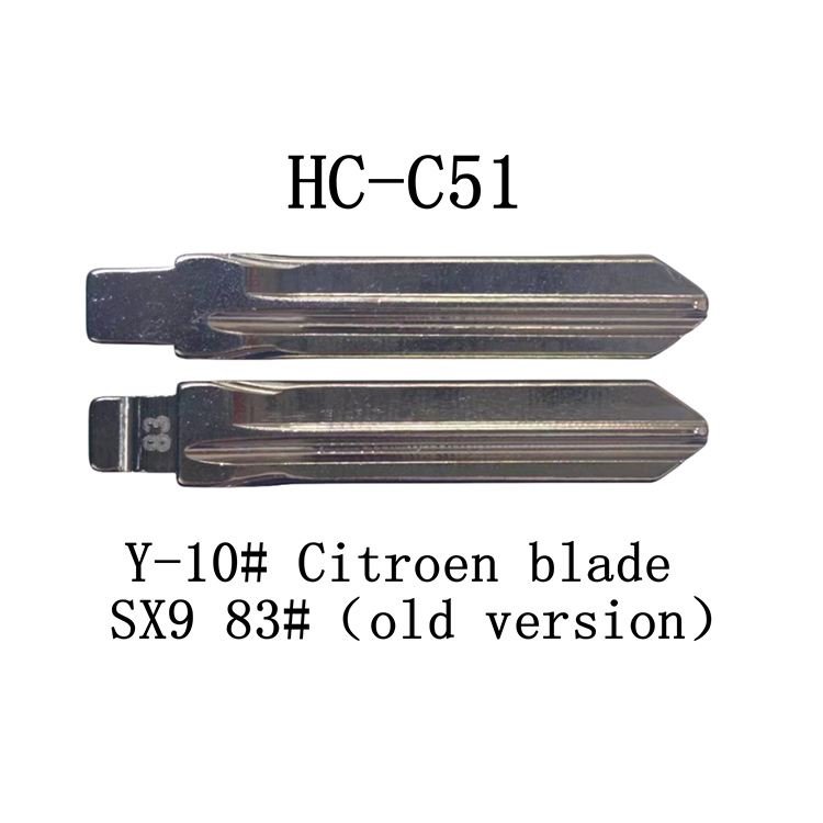 HC-C51 KD Flip Key For Y-10# Citroen Blade SX9 83#（Old Version）